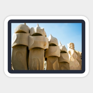 Casa Mila, Barcelona, La Pedrera, Chimneys Sticker